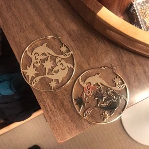 Pisces Hoop Statement Earings